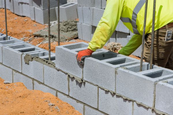 Concrete Blocks Installation in Shelton