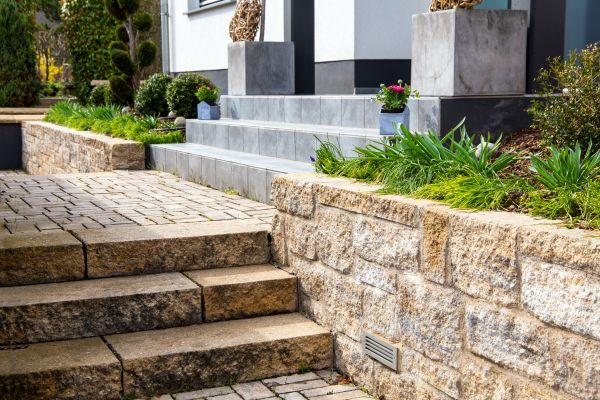 Stone Step Replacement in Shelton