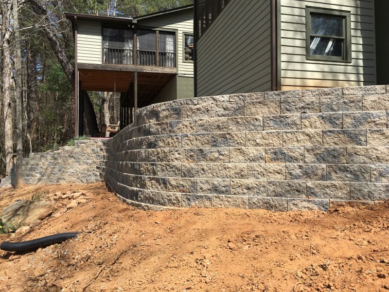 Concrete Block Retaining Wall